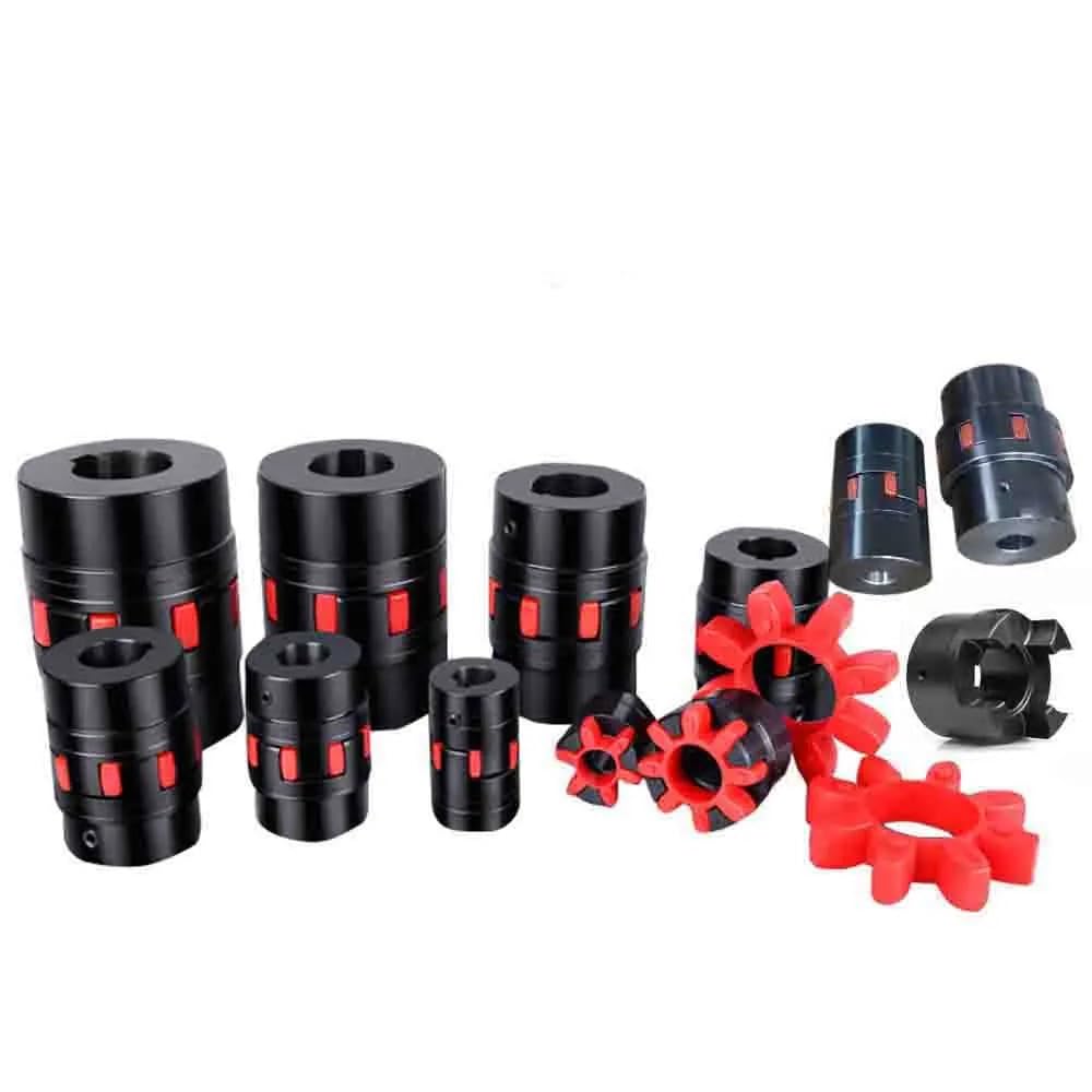 1 stück 45 Stahl Plum Flexible Kupplung D54 L78 Jaw Spider Kupplung Bohrung 20mm bis 32mm Stern Typ Elastische Motor welle Kupplung(14X14mm)