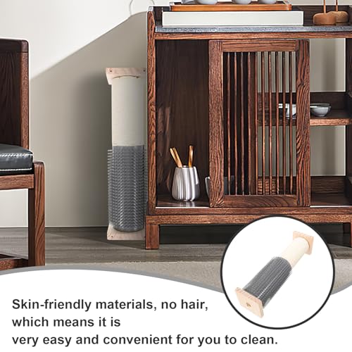 Rascador vertical para gatos con poste de sisal resistente miniatura 3