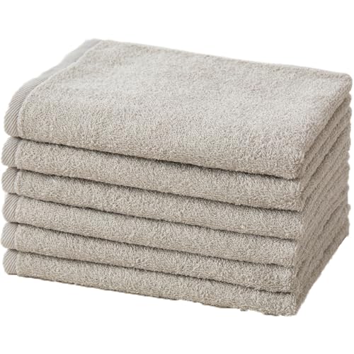 Muko Towel ムコタオル デイリー フェイスタオル 6枚セット(シャンパーニュ)泉州タオル 日用品