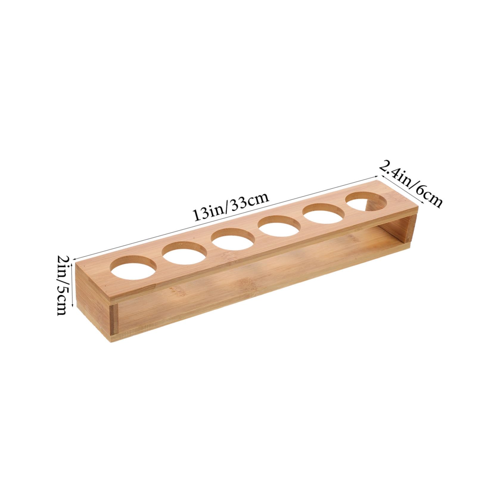 NAMOARLY Wood Shot Glasses Holder Tray Wine Cups Organizer for Whiskey Glasses Elegant Shot Holder with Multiple Slots for Parties Bars and Home Use