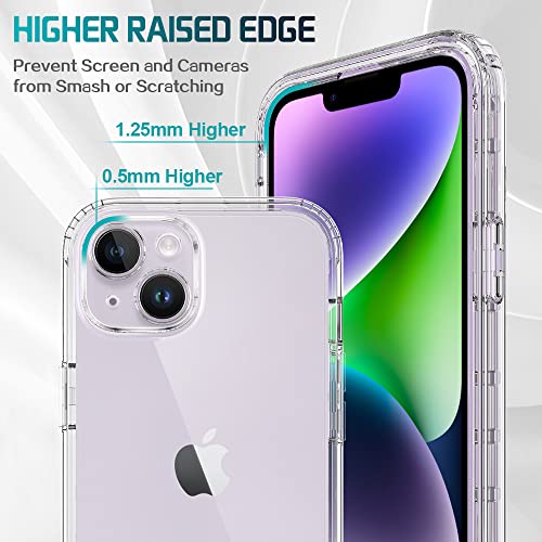 LABILUS for iPhone 14 Case, 360° Full-Body Protection Heavy Duty Crystal Case with Built-in Screen & Camera Lens Protectors Compatible with iPhone 14 (6.1 inches) - Clear by LABILUS - Used condition - Image 3