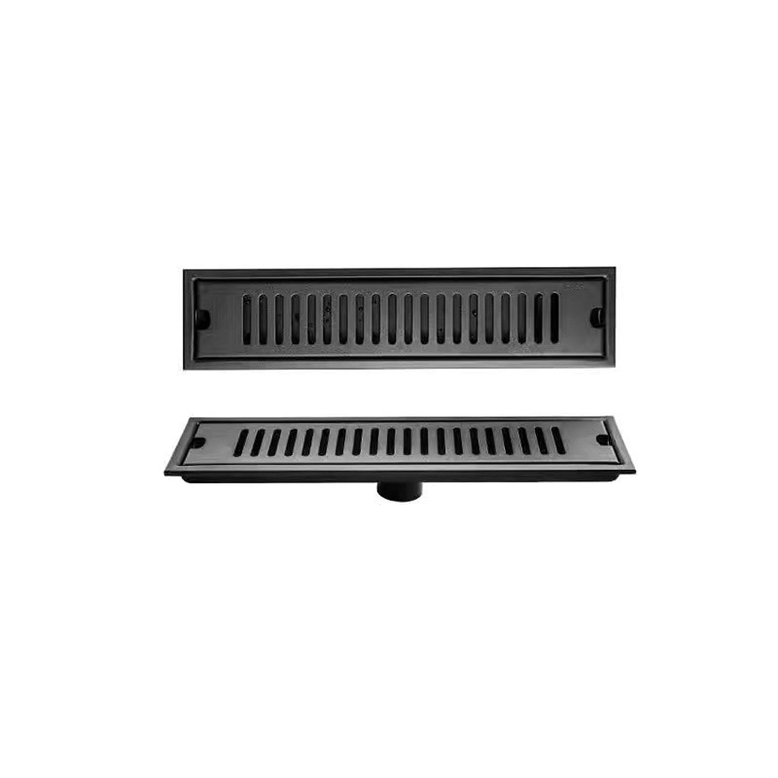 YIHANWUU Linear Drain with Removable Grate Cover,Rectangular Linear Shower Drain,Floor Drain Stainless Steel with Hair Strainer/Center Draine/10 * 40Cm
