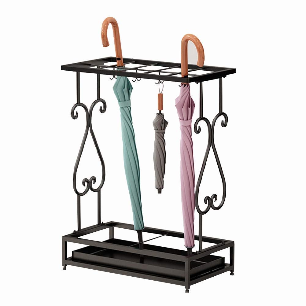 WXPGFEQ Umbrella Stand Rack, Multifunctional Business Drain Stand for Hotels, Entrance, Office