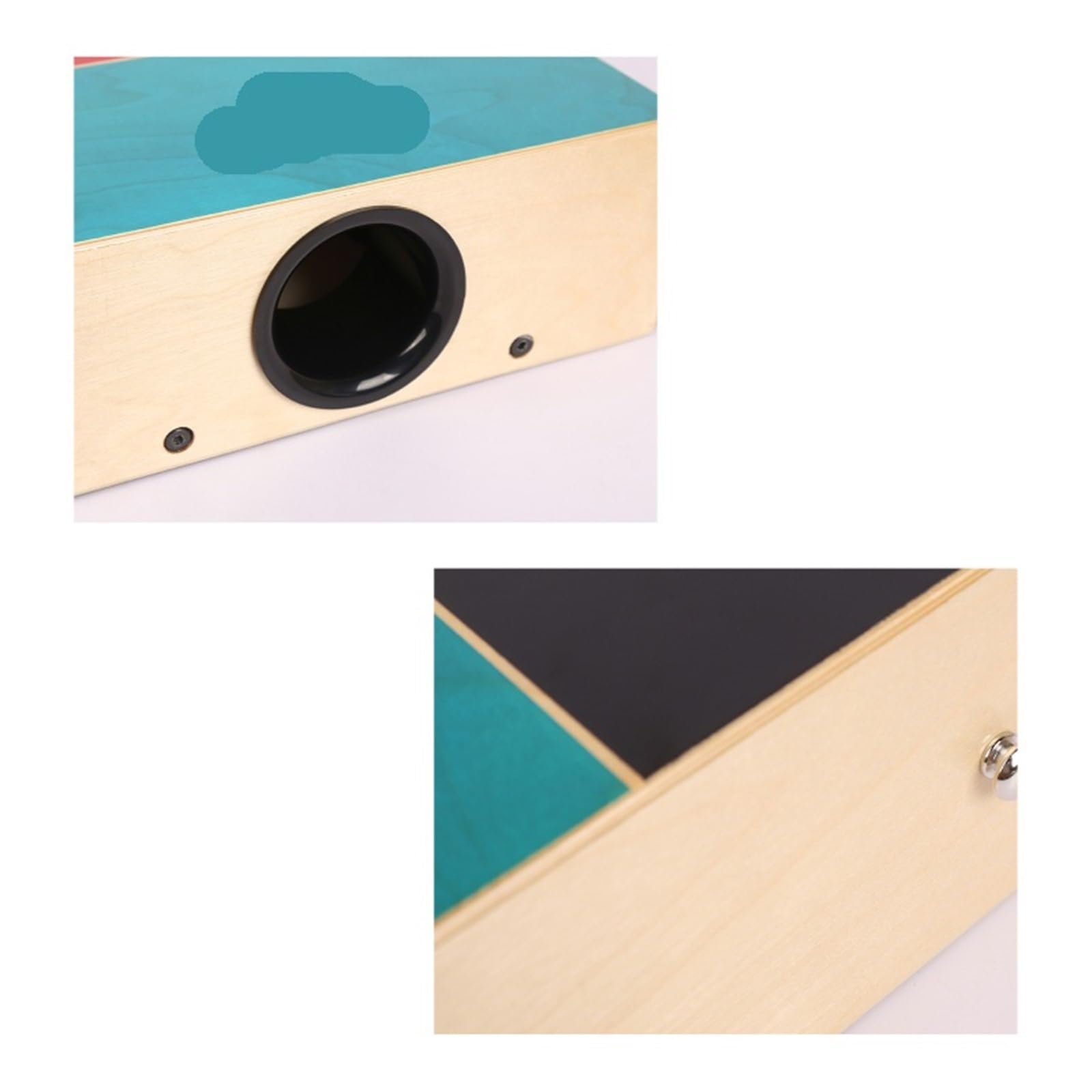 Cajon Cajon Tamburo in legno piatto a mano portatile con tracolla regolabile Strumento a percussione
