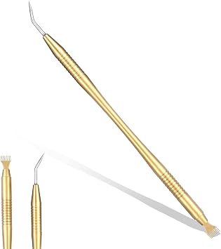 Lash Lift Tool, 2 in 1 Eyelash Separator Tool with Comb Lash Lift and Tint Kit, Stainless Steel Lashs Perming Brush for Eyelash Perming Tinting Curling Lashs Extension Supplies