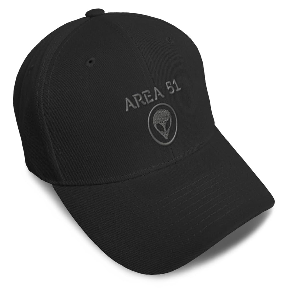 Gorra de béisbol personalizada, 51 bordados, para hombre y mujer, cierre de correa - Negro - talla única