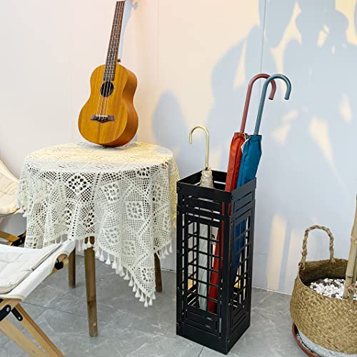 Diliving Bronze Umbrella Rack Stand Metal,Cane Stand Rack,Walking Stick Holder, Decorative British Telephone Booth Umbrella Stands Indoor Organizer For Front Door, Outdoor #TOP2