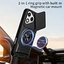 Glaxx Heavy Duty Ring Back Case Cover for Honor 400 - Kickstand, Camera Slider Protection with Magnetic Ring Rugged Bumper Hard Back Cover for Honor 400 gallery image