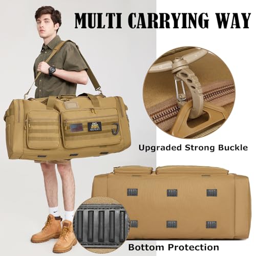 Image of 130L Extra Large Duffle Bag for Men, Heavy Duty Large Duffle Bag for Travel