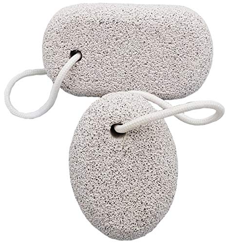 Pumice Foot Scrubber Stone 2Pcs - Pumice Stone Pedicure Tools Hard Skin Callus Remover Foot Exfoliation - Lava Natural Pumice Stone Foot Hand Scrub - Pumice Rock for feet to Remove Dry Dead Skin