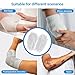 Disposable PICC Line Shower Cover with Tape, Waterproof Arm Bandage Wound Protector Sleeve for Bathing, Fits Arm Circumference 17