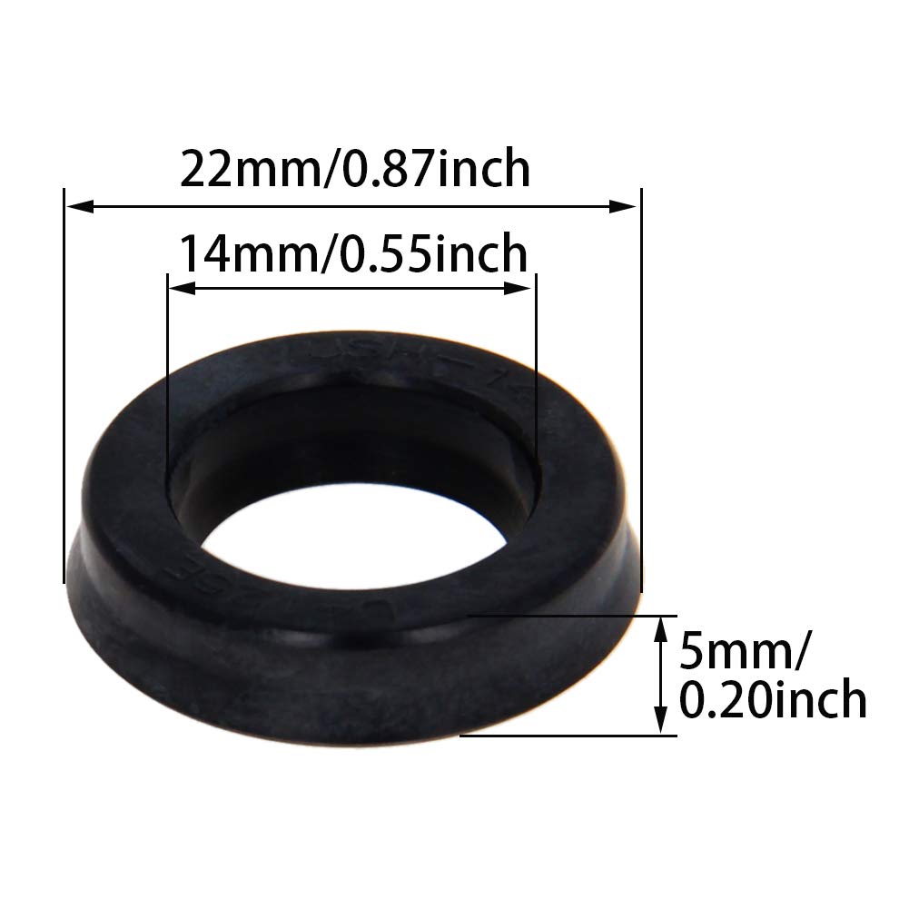 Sourcingmap Noir À Double Lèvre Caoutchouc Nitrile Huile Arbre Tc 35 Mm X 46 Mm X 7 Mm