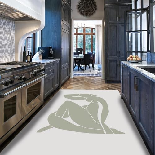 Tapis lavable en machine antidérapant 60x90cm doux pour la cuisine