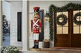 6-Ft LED Candy Soldier Nutcracker with Music – Indoor/Outdoor Christmas Decoration