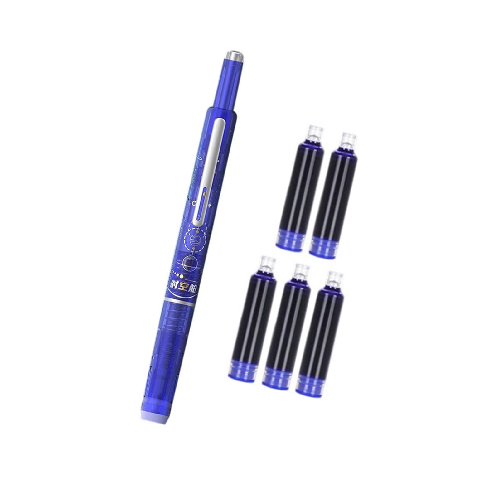 Tsophreniq Calligraphy Pen Retractable Fountain Smooth Writing Pens EF Nibs Signing Pens School Supplies Writing Retractable Fountain