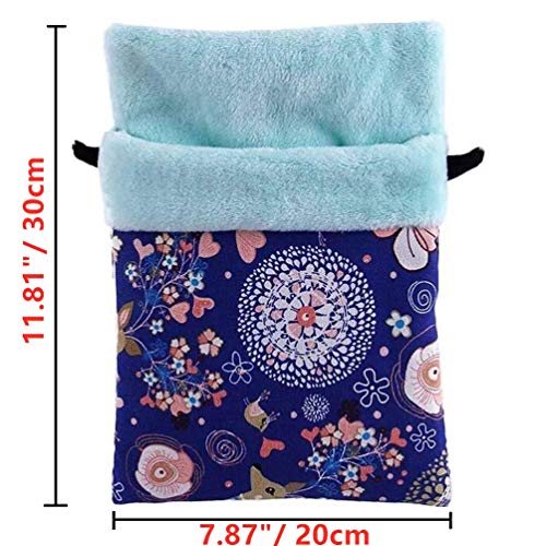 Image of Litewoo Sugar Glider Sleeping Pouch Bag Hanging Nest for Small Pet, L, Blue