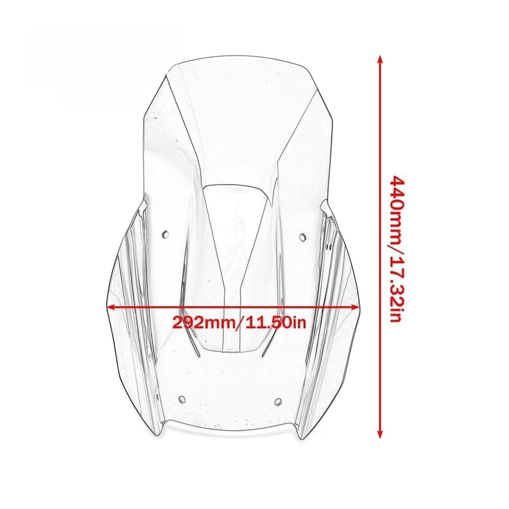 Deflettore Cupolino Adatto motorcycle Parabrezza Accessori Moto Shield Schermo Deflettore Protezione Per ADV 350 2022 2023 2024