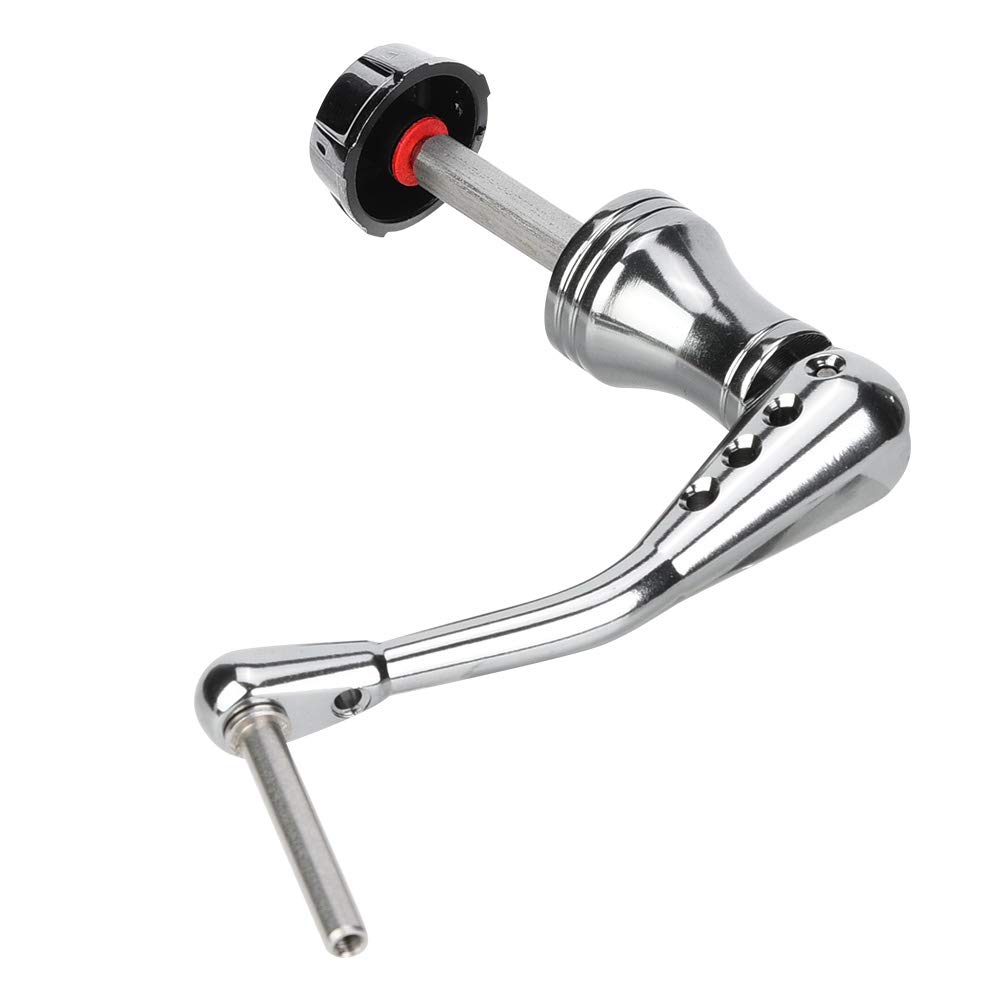 Keenso Fishing Reel Handle,4-Angle Shaft Design Fishing Spinning Reel Handle for Spinning Reel Replacement Grip Parts (Gun-Middle)