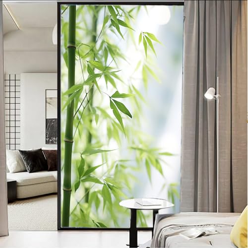 Película de privacidad para ventana Rustic Tree Bamboo 17.7 x 23.6 in miniatura 4