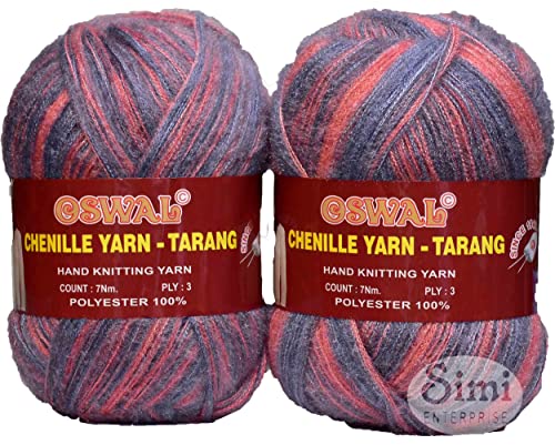 Image of Oswale 3 Ply Knitting Yarn Wool, Multi Baba 600 gm Best Used with Knitting Needles, Crochet Needles Wool Yarn for Knitting. by Oswale