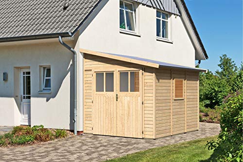 Preisvergleich Produktbild Unbekannt Karibu Gartenhaus Bomlitz 3 natur 19 mm