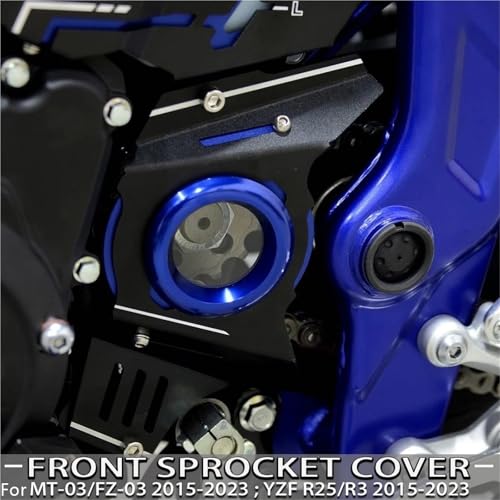 Protector de cadena Yamaha MT03 contra impactos con acabado dorado 2