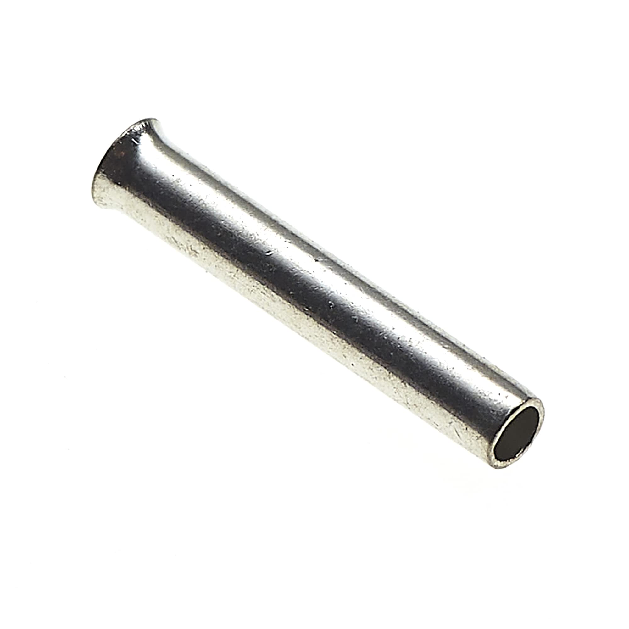 Uninsulated Bootlace Ferrules 8mm X 0.5mm, 22AWG, Pack of 100 - Wire Copper Crimp Connector Pin, Cord End Terminal Connectors