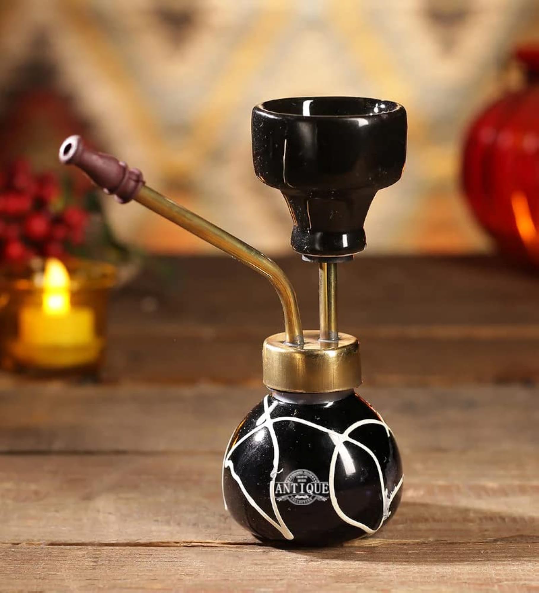 Premium Ceramic Glass Hookah, 6 Inch Design