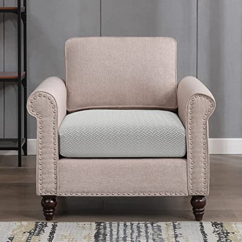 Fuloon Couch Sofa Cushion Covers, Stretch Sofa Cushion Seat Slipcovers Solid Sofa Couch Cushion Slipcovers Washable Furniture Protector Suitable For Armchair Loveseat Sofa (Light Grey, 1 Piece) #TOP6