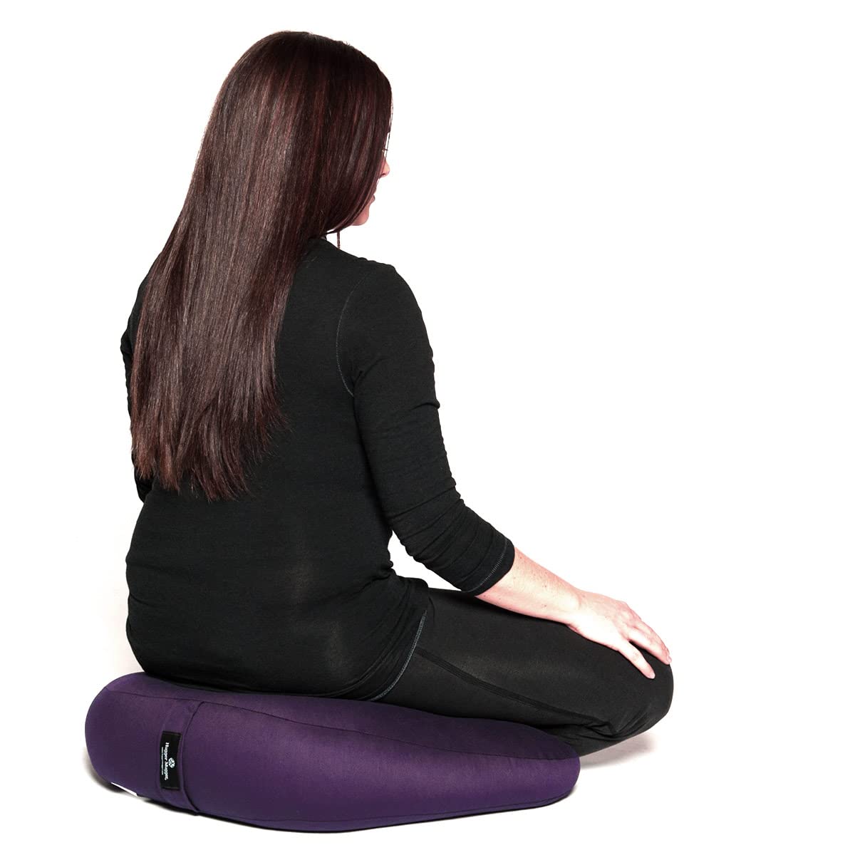 Hugger Mugger V-Shaped Meditation Cushion - Provides Support in Cross-Legged Sitting, Promotes Healthy Posture, Handmade in The USA