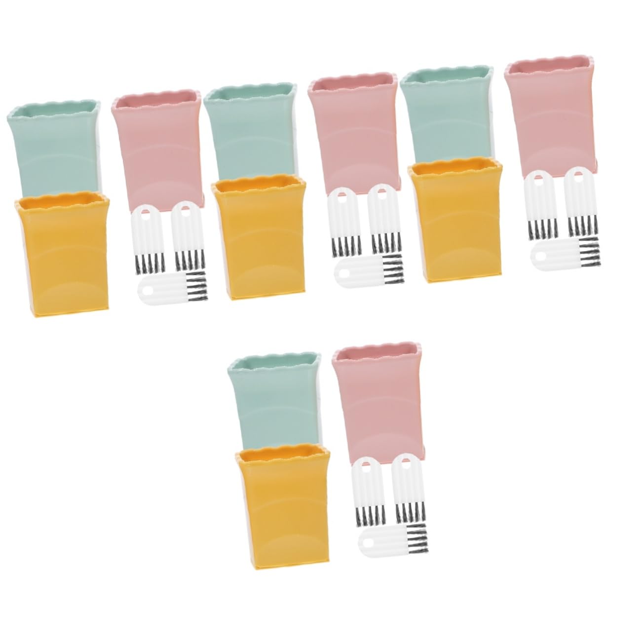 ABOOFAN 4 Sätze Obstschneider Bananenschneider Obstbecherschneider Mini-Slicer Tassenschneider gemüseschneider küchenwerkzeug Allesschneider für zu Hause Eierschneider kochen Plastik