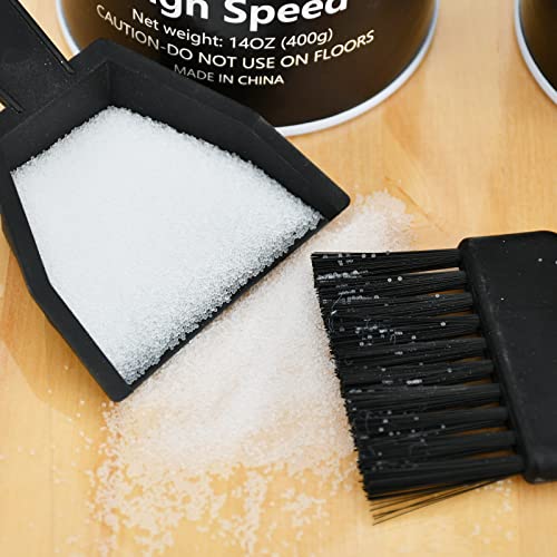 Naissgo Shuffleboard Sand Wax Shuffleboard Powder Set with Mini Dustpan