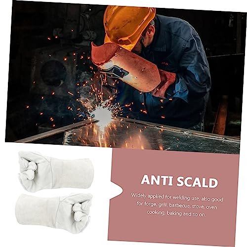 Guantes de trabajo de vaca UPKOCH transpirables para una protección cómoda y multiusos 2