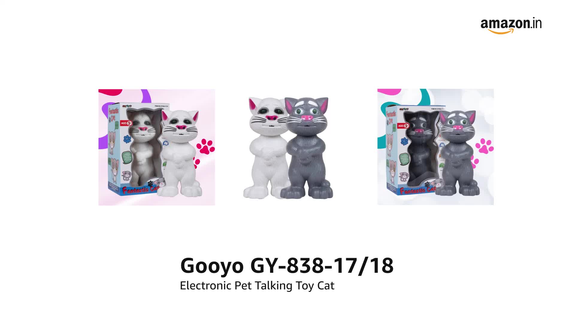 Buy Gooyo GY-838-17/27 Virtual Animal Talking Tom Cat Toy for Kids