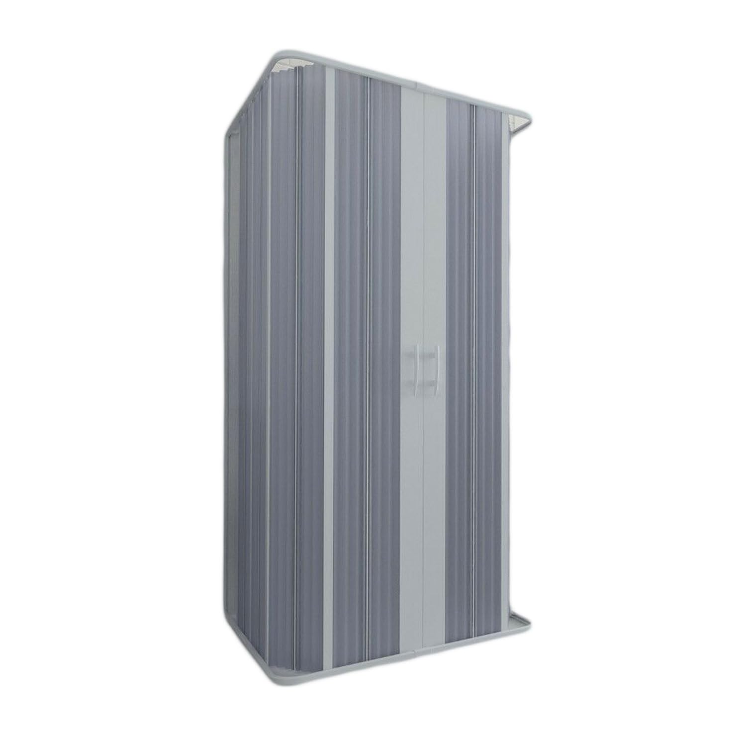 Box Doccia a 3 Lati in PVC 80x80x80CM H185 a soffietto con Apertura Centrale colore Bianco mod. Flex
