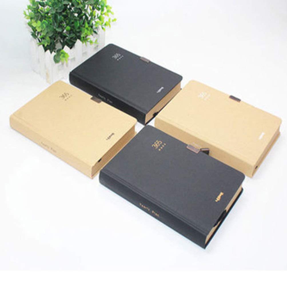 NUOBESTY Quaderno Diario da Giorni con Lucchetto Organizer Portatile Cancelleria per Casa Ufficio Scuola Stili multipli