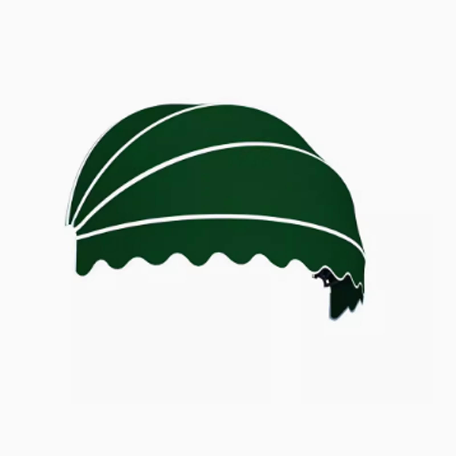 Kddfn Green Collapsible Arc Awning,Dome Style Window Awning,Hemispherical Front Door Canopy,Waterproof Uv Resistant Sun Shade Shelter,For Patio Entry,Red/Blue/Green/Orange/White (Diameter:60cm/24In,)