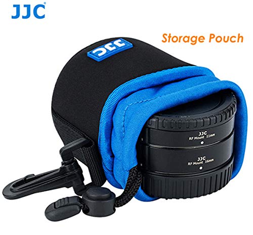 Jjc Canon Rf Mount Auto Focus Automatic Extension Tubes, Macro Photography Adapter For Canon Mirorless Camera Eos R R5 R6 Ra Rp, Closeup Portrait, Brass Mount Gilt Metal Contact, 11Mm + 16Mm Tube #TOP4