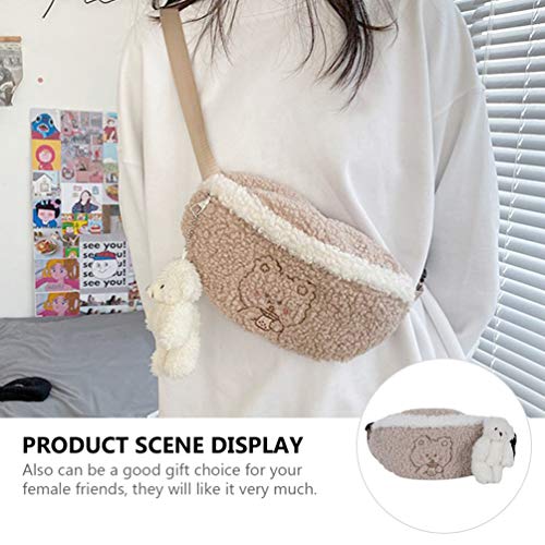 KESYOO Bolsa de Cintura de Animais para Meninas Fanny Pack Com Pingente de Urso para Adultos Criança