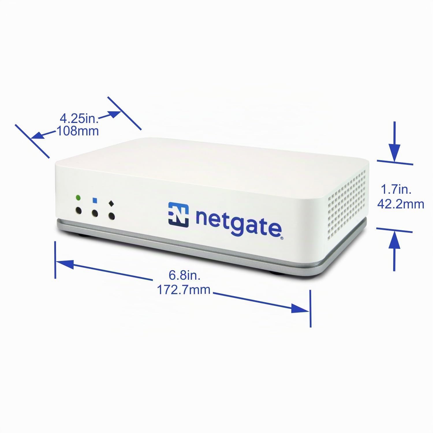Netgate 2100 MAX - PfSense+ Security Gateway - Firewall VPN Router - CPU Dual Core ARM Cortex-A53 - Ram 4Gb DDR4 - Storage 128Gb M.2 SATA SSD - Flexible 5-port combination - EU Power Adapter - NGFW