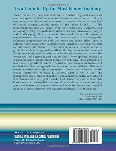 Must Know Anatomy for Regional Anesthesia and Acute Pain Medicine: Macroanatomy - Microanatomy - Sonoanatomy - Functional Anatomy