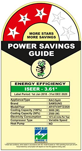 Image of Samsung 1.5 Ton 3 Star Inverter Split AC (Copper AR18TV3HFTZ White Paradise Bloom)