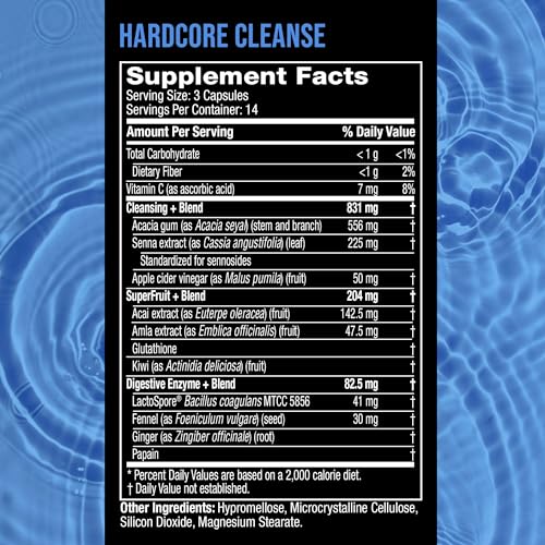 Hydroxycut HYX61076 Hardcore Cleanse - 42 Capsules thumb #5