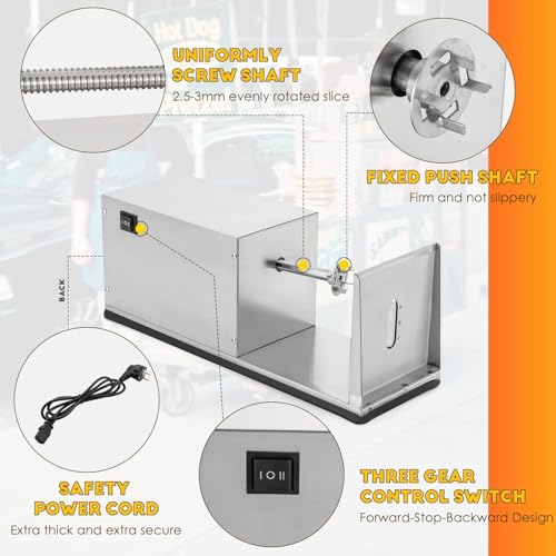 Cortadora eléctrica en espiral para papas miniatura 3