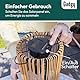Gadgy Solarlaterne für Außen im Rattan-Look – Hängend oder als Tischlampe – Dekorative Solarleuchte für Terrasse & Balkon – LED Gartenbeleuchtung für Außenbereich