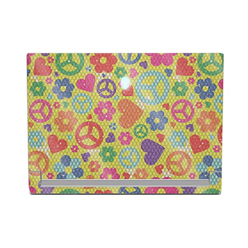 MightySkins Glossy Glitter Skin Compatible with Alienware X17 R2 (2022) Full Wrap Kit - Peace Cloth | Protective, Durable High-Gloss Glitter Finish | Easy to Apply & Change Styles | Made in The USA