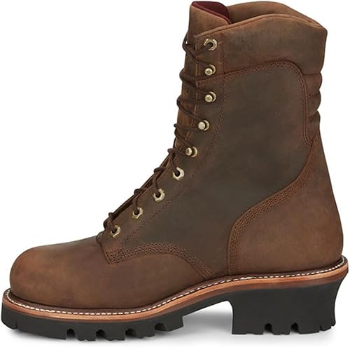 Miniatura 3 de Chippewa Bota de trabajo de leñador impermeable con cordones para hombre con puntera de acero - 59407