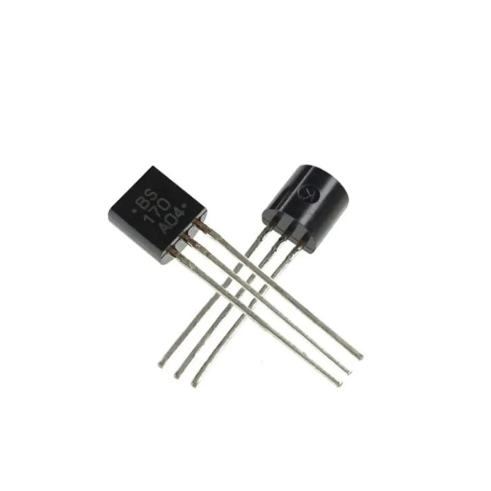 100PCS BS170 0.5A 60V Low Power Transistor Inline TO-92