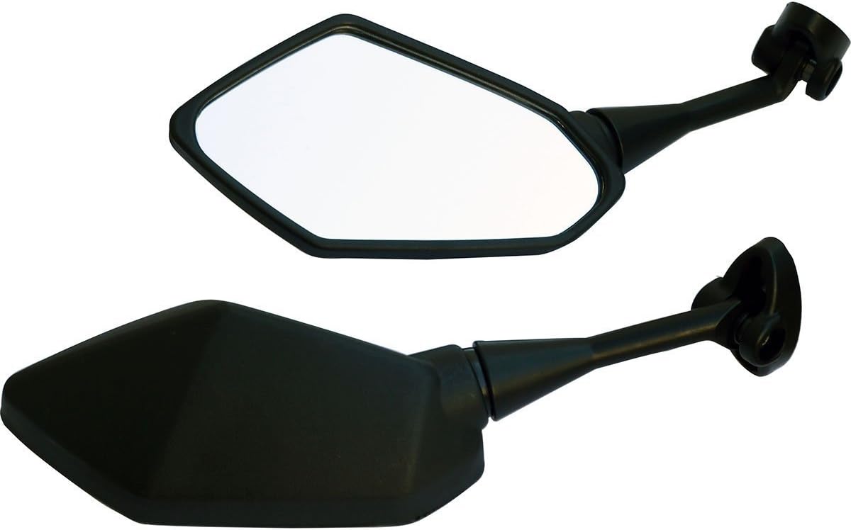 One Pair Black Sport Bike Mirrors Compatible for 2011 Kawasaki Ninja 1000 ZX1000G