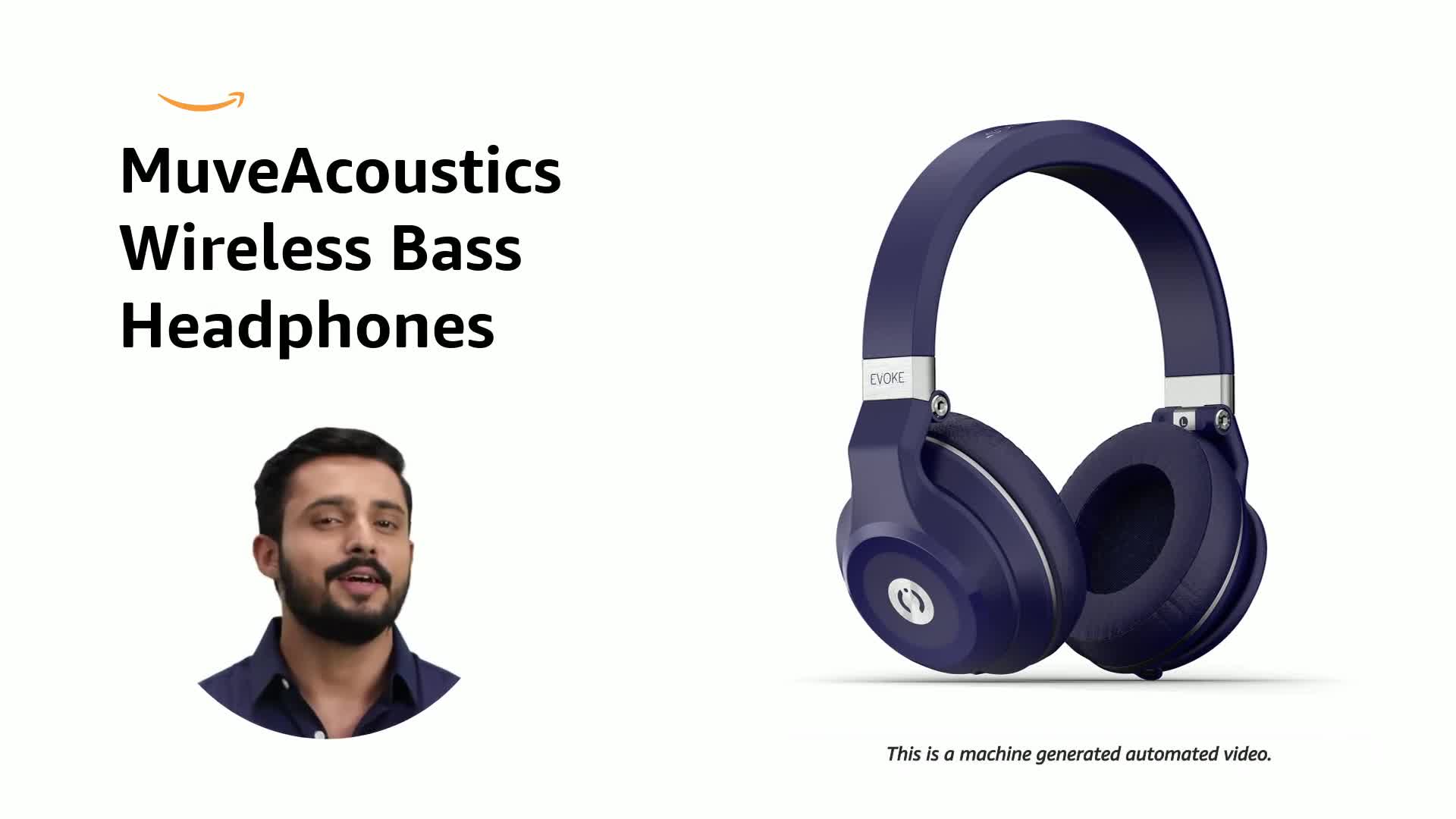 MuveAcoustics Evoke Wireless Bluetooth Over-Ear Headphones with